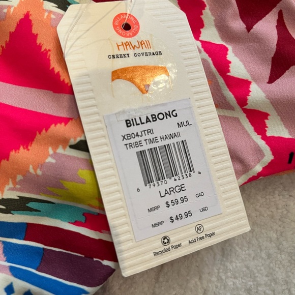 Red and Multicolor Bikini Set - Picture 3 of 4